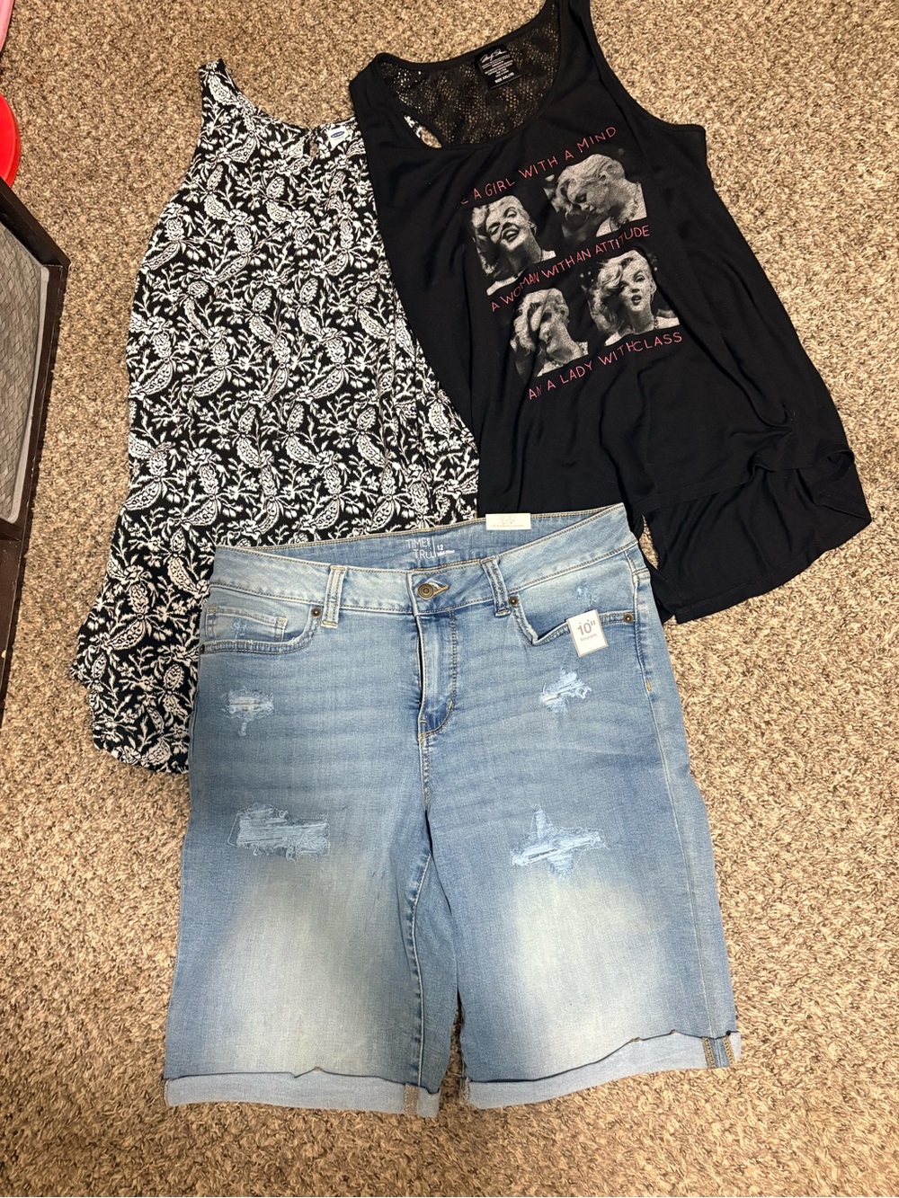 Tank top and shorts bundle size 12